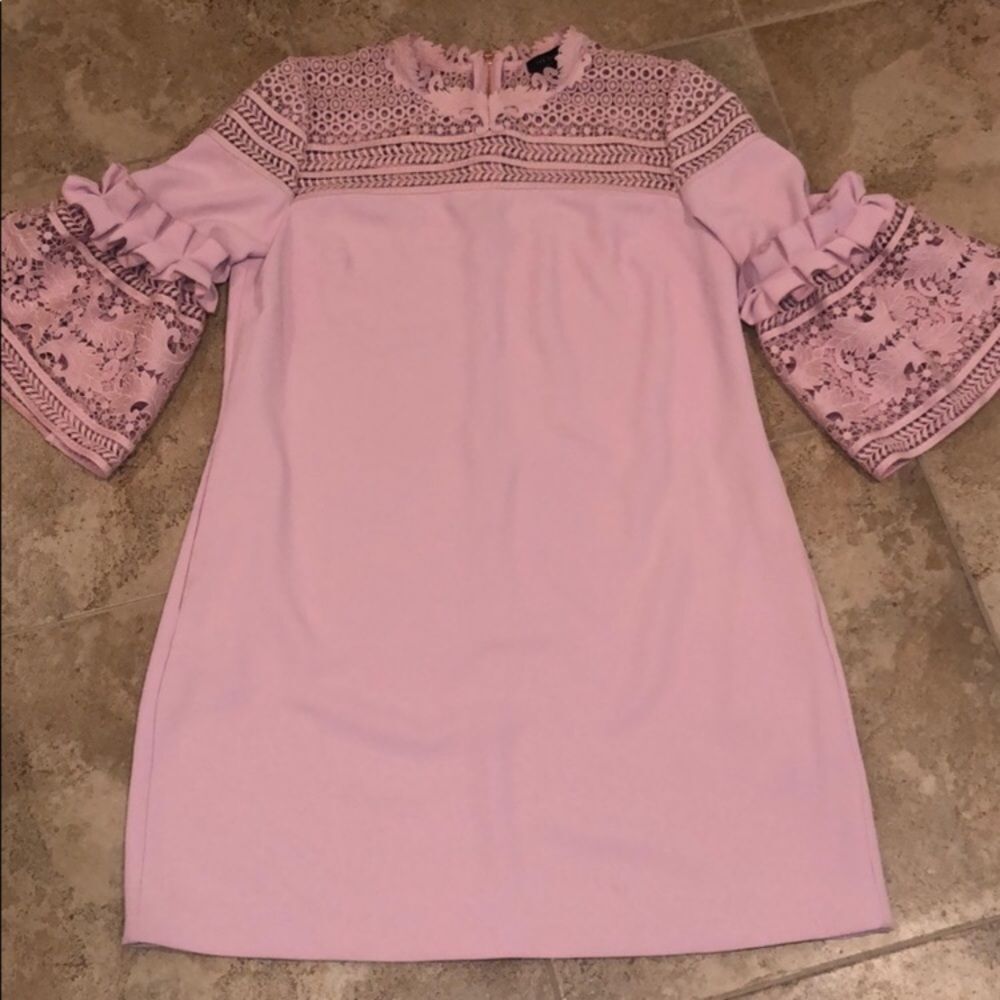 Ted Baker London Lucila Blush Pink Shift Mini Dress With Panels 4 - Picture 4 of 14